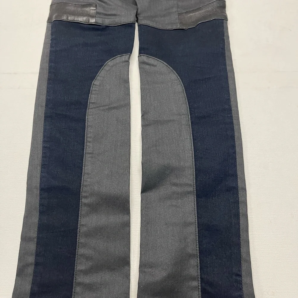 Rag & Bone jeans womens size 26 gray‎ blue lamb skin - Picture 2 of 16